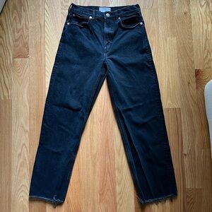 Everlane Way-High Jean, Black, 27 Long